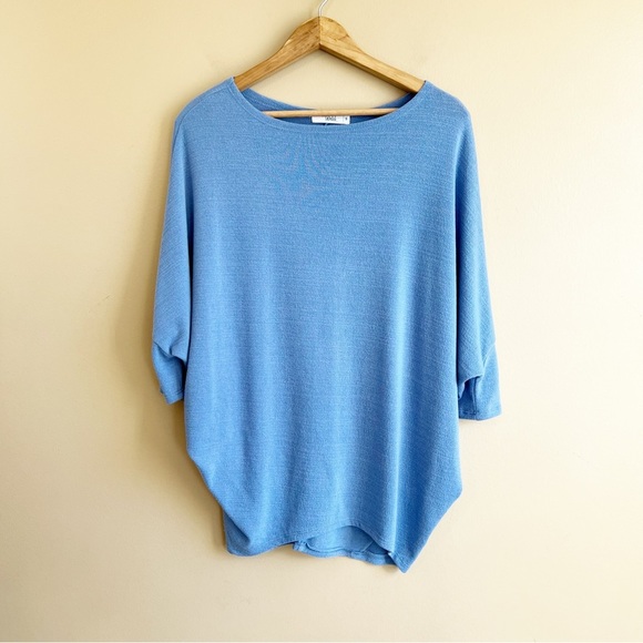 TALULAH Tops - TALULAH women’s blue oversized top size small dropped dolman shoulder